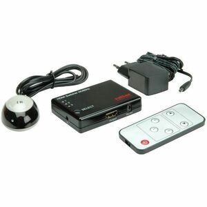 Roline Audio/Video Switchbox - Cable - 3840 x 2160 - 4K - 2160p - 3 Input Device - 1 Display - Monitor, Projector - 3 x HD