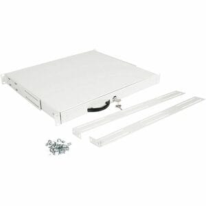 Roline 1U Rack-mountable Rack Shelf for Networking, Server, Enclosure - Light Grey - Steel