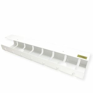 Roline Cable Organizer - White - 2 Piece Pack - Cable Tray - 1.1 m Length - Aluminium