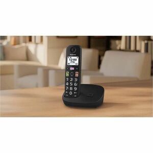 Panasonic KX-TGU110 DECT Cordless Phone - Black - 1 x Phone Line - Speakerphone - Hearing Aid Compatible