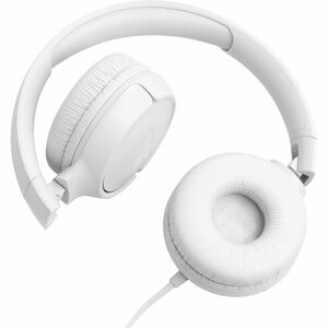 JBL Tune 520C Wired On-ear, Over-the-head Stereo Headset - White - Binaural - Ear-cup - 32 Ohm - 10 Hz to 40 kHz - 20 cm (