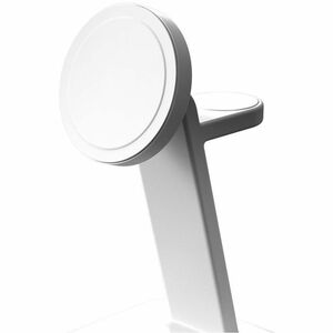 mophie snap+ Induction Charger - White - For Qi2-enabled Device, AirPod, iPhone - Fast Charging, Magnetic, Magnetic Alignm
