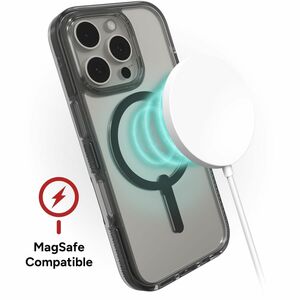 ZAGG Santa Cruz Hülle für Apple iPhone 16 Pro Smartphone - Texturiert - Transparent - Sturzsicher, Rutschfest, Kratzfest, 