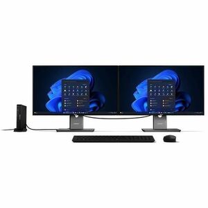 Lenovo ThinkCentre M70q Gen 6 13A4000AAU Desktop Computer - Intel Core Ultra 7 265T - 32 GB - 1 TB SSD - Tiny - Black - In