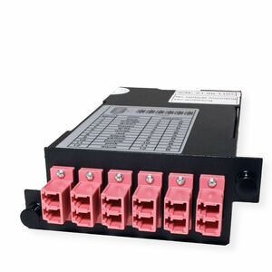 Value 12 Anschluss/AnschlüsseGlasfaserplatte - Glasfaserleitung - Schwarz - 6 x Duplex