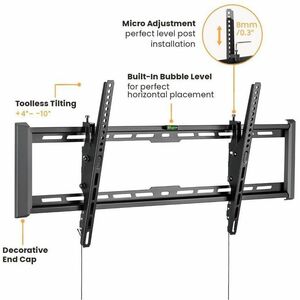 Value Wandhalterung für LCD-Monitor - Schwarz - Waagerecht - 1 Unterstützte(r) Display(s)Bildschirmgröße: 109,2 cm bis 228