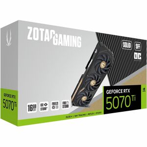 Zotac NVIDIA GeForce RTX 5070 Ti Grafikkarte - 16 GB - 7680 x 4320 - 2,48 GHz Core - 256 Bit Busbreite - PCI Express 5.0 x