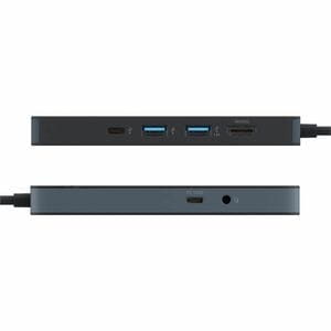 Hyper HyperDrive HD4102BKGL USB Type C Docking Station for Monitor, Notebook, Tablet PC, Hard Drive, Keyboard - Charging C