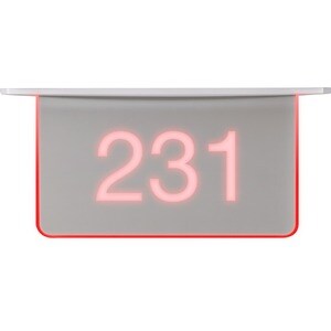 Crestron SSC-100-EL Placa de informação - 71,6 mm Largura x 168,4 mm Altura x 282,2 mm Profundidade - Double Sided - Acríl