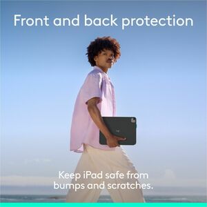 Logitech Flip Folio, Keyboard Case for iPad Pro 11-inch (M4) & iPad Air 11-inch (M2 & M3)(5th Gen - 2024) - Graphite - Bum