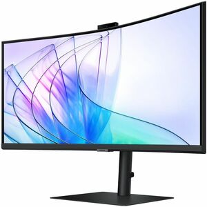 Samsung ViewFinity S34C652VEU 34" Class Webcam UWQHD Curved Screen LED Monitor - 21:9 - Black - 86.4 cm (34") Viewable - V