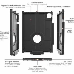 RAM Mounts IntelliSkin Rugged Carrying Case (Sleeve) for 12.9" to 13" Apple iPad Pro 13 (2024), iPad Air 13 (2024), iPad A
