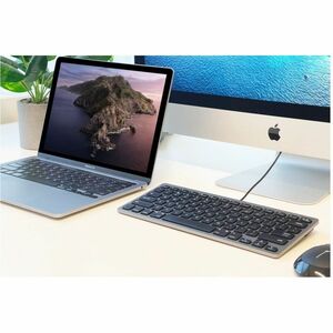 Macally USB C Mac Keyboard - Cable Connectivity - USB Type C Interface - 78 Key(s) - Mac OS - MacBook, iPad, iMac - Mac, P