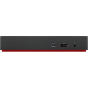 Lenovo ThinkPad 12 Port(s) USB Type C Docking Station for Monitor, Notebook, Desktop PC - Charging Capability - 90 W - Bla