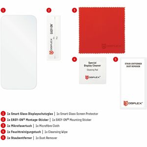 Displex Smart Glass 10H, 9H Gehärtetes Glas Displayschutz für Samsung Galaxy A26, Galaxy A56 - Transparent - 1 - für Super