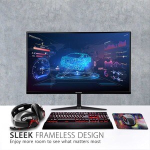 ViewSonic OMNI VX3218-PC-MHD 32" Class Full HD Curved Screen LED Monitor - 16:9 - Black - 80 cm (31.5") Viewable - Multi-d