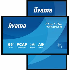 iiyama ProLite T6529AS-B1AG 1638,30 mm 4K UHD LCD Collaboration Display - ARM Cortex A73 - 4 GB - Touchscreen - 16:9 Seite