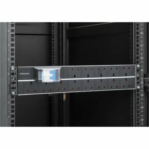 19" 2U PDU 15-way UK, With 2P air breaker, Rackmount, Power Distribution Unit, UK 3-pin outlets, 3m power cord, output - B