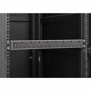19" 1U PDU 7-way UK, Overload Protection, Rackmount, Power Distribution Unit, UK 3-pin outlets, 3m power cord, output - BS