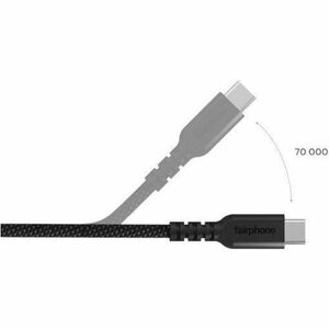 Fairphone LongLife 1 m USB-C Data Transfer Cable - Cable for Smartphone - First End: 1 x USB Type C - Male - Second End: 1