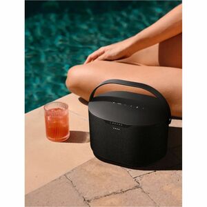 Brane Portable Bluetooth Smart Speaker - Alexa Supported - Black - Floor Standing - Wireless LAN - Battery Rechargeable - 1