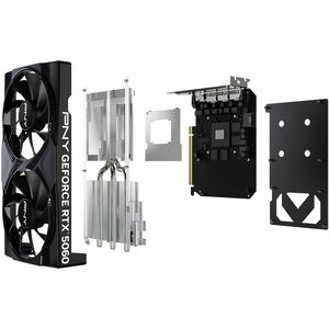 PNY NVIDIA GeForce RTX 5060 Grafikkarte - 8 GB GDDR7 - Gesamthöhe - 7680 x 4320 - 2,28 GHz Core - 2,54 GHz Boost-Taktfrequ