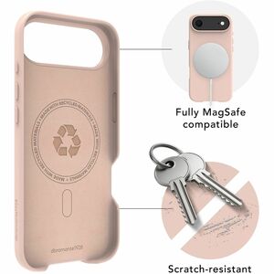 dbramante1928 ApS Roskilde Case for Apple iPhone Air Smartphone - Pink Sand - Soft-touch - Scratch Resistant, Stain Resist