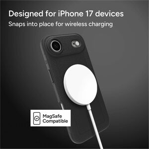 ZAGG Luxe Snap Case for Apple iPhone 17 Air Smartphone - Textured Grip - Black - Drop Resistant, Impact Resistant, Scratch