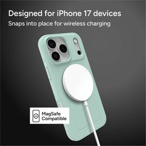 ZAGG Luxe Snap Case for Apple iPhone 17 Pro Max Smartphone - Textured - Serene Mint - Drop Resistant, Impact Resistant, Sc