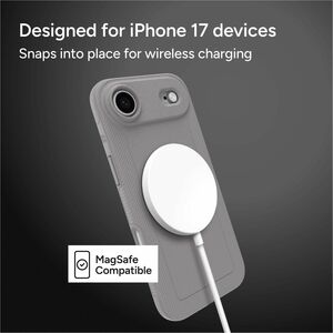 ZAGG Luxe Snap Case for Apple iPhone 17 Air Smartphone - Textured Sides/Back/ Grip - Grey - Drop Resistant, Impact Resista