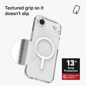 ZAGG Crystal Palace Snap Case for Apple iPhone 17 Air Smartphone - Textured Edges - Transparent - Drop Resistant, Yellowin