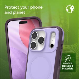 ZAGG Sedona Snap Case for Apple iPhone 17 Pro Smartphone - Dusty Grape - Impact Absorbing, Drop Resistant, Shock Absorbing