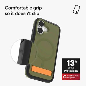 ZAGG Sedona Snap Case for Apple iPhone 17 Smartphone - Sea Kelp - Impact Absorbing, Drop Resistant, Shock Absorbing, Slip 