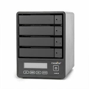 Rocpro U35 Professional 96TB RAID Drive - 24x4TB HDD - 7200 RPM - RAID 0/5/JBOD - USB 3.2 Gen 1 - 4-Bay - Hot Swap Tray - 
