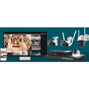 Caméra réseau TP-Link VIGI VIGI C440 4 Mégapixels - Couleur - Turret - 30 m Infrarouge/Couleur vision nocturne - Smart H.2