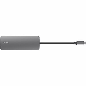 Trust Dalyx USB-Typ C Docking Station für Notebook, Tablet-PC - Ladefunktion - Speicherkartenleser - SD, microSD - Grau - 