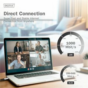 Digitus 10 m Kategorie 6a Netzwerkkabel - 1 Stück - Cable for Netzwerkgerät, Notebook, Tablet, Smartphone, Remote-Zugriffs