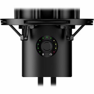 HyperX QuadCast 2 S Wired Electret Condenser Microphone for Recording - Black - 3 m - Stereo - 20 Hz to 20 kHz - Cardioid,