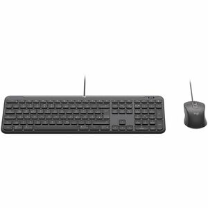 Logitech Signature Slim MK620 Keyboard & Mouse - QWERTY - German - USB Type C Scissors Cable Keyboard - Keyboard/Keypad Co
