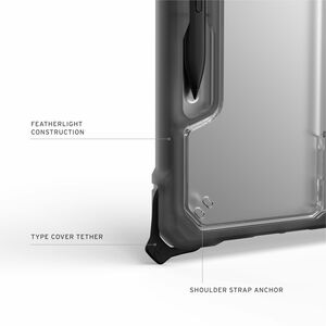 Urban Armor Gear Plyo Case for Microsoft Notebook - Ice, Ash - Impact Resistant, Drop Resistant - 30.5 cm (12") Maximum Sc
