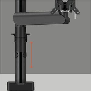 Vogel's MOMO Mounting Arm for Monitor - Black - Height Adjustable - 1 Display(s) Supported - 25.4 cm to 109.2 cm (43") Scr