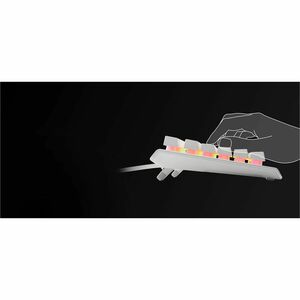 TECLADO STEELSERIES APEX 3 TKL COM FIO BRANCO