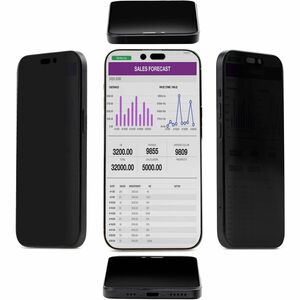 StarTech.com Tempered Glass Privacy Screen Filter for Apple iPhone 16 Pro Max - Black - 1 - TAA Compliant - For 17.5 cm (6