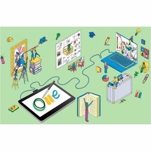 Wacom One Graphics Tablet - Wired/Wireless - Black, White - Bluetooth - Pen - 1 x USB