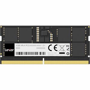 Module mémoire Lexar® DDR5 16 Go 262 broches So-DIMM 5600 Mbps, CL46, 1,1 V - Emballage sous blister - ECC sur matrice - 2