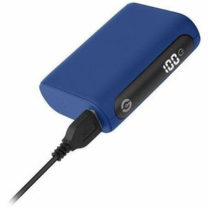 Cargador portátil Gettech GBN-M10CL-01 - Azul - Para Dispositivo USB tipo A, Dispositivo USB tipo C - 10000mAh - 15W - 3A 