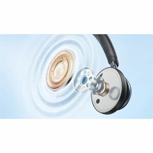 Auriculares soundcore Space One Con cable/Inalámbrico Sobre la cabeza Estéreo - Negro azabache - Binaural - Circumaural - 