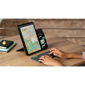 Logitech Flip Folio Keyboard/Cover Case (Folio) for 27.9 cm (11") Apple iPad Pro 11 (2024), iPad Air 11 (2024), iPad Air 1