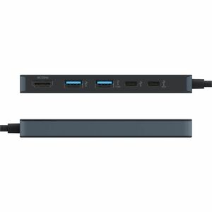 Hyper HyperDrive HD4101BKGL USB Type C Docking Station for Monitor, Notebook, Tablet PC, Hard Drive, Keyboard - Charging C