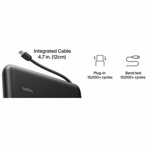 Belkin Stromspeicher - Schwarz - für Tragbare Spielekonsole - 20000 mAh - 30 W - USB Typ-C Anschluss - Schwarz